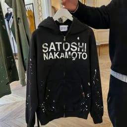 2XL SATOSHI NAKAMOTO Jacket Street Splashed Ink Classic Retro Letter Print Washed Worn Zipper Hooded Sweatshirt Men Wom Hoodyen