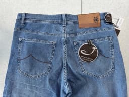 OECHSLI Jeans Thin Cotton Men 2026 Spring Summer new fashion embroidery mid-rise comfortable straight Big size 29-40 long Pants