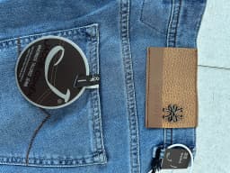 OECHSLI Jeans Thin Cotton Men 2026 Spring Summer new fashion embroidery mid-rise comfortable straight Big size 29-40 long Pants