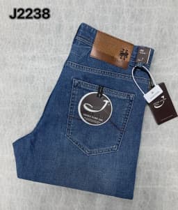 OECHSLI Jeans Thin Cotton Men 2026 Spring Summer new fashion embroidery mid-rise comfortable straight Big size 29-40 long Pants