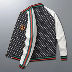 2025 New Men's Jacket Trendy Brand Baseball Jacket Spring and Autumn Edition Casual Stand Collar Pilot Jacket Men's Wear