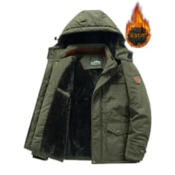 Men Winter Hooded Down Jackets Coats Fleece Warm Parkas Long Jackets Good Quality Male Outdoors Casual Winter Coats Size 6XL