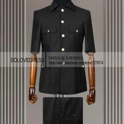 New Arrival 2 Piece Lapel Short Sleeves with 4 Real Pockets Single Breasted Slim Fit Summer Suits For Weddding(Blazer+Pants)