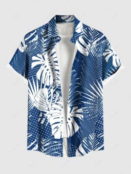 Summer Plus Size Men's Shirt 3D Print Hawaiian Shirts Button Up Beach Vacation Shirts Short Sleeve Shirts Casual Shirts For Men