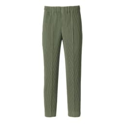 Miyake Pleated Pants Fashion Costume Japanese Streetwear Men Pants Comfortable Black Stretch Suit Pants