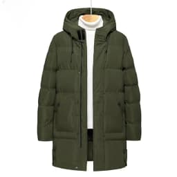 8XL Winter Men Puffer Jacket Thick Warm Jackets Hooded Long Coats Fashion Casual Cotton Padded Parkas Man Outwear Clothing Top