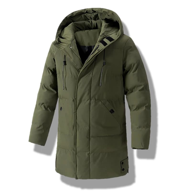 8XL Winter Men Puffer Jacket Thick Warm Jackets Hooded Long Coats Fashion Casual Cotton Padded Parkas Man Outwear Clothing Top
