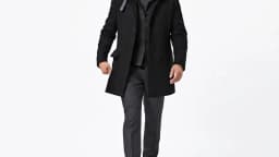 New Winter Men's Double-Layered Parka Long Warm Belted Jacket | Casual Streetwear Trench Coat | Windproof Zipper Coat for Men**