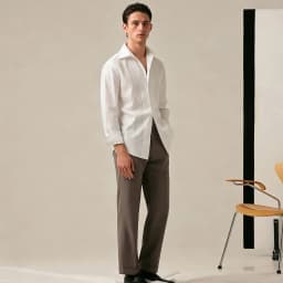 Men's New Shirt Lightweight Breathable Lyocell Material Men's Temperament Old Money Style Single Breasted