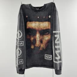 Saint Michael American Retro Old Men’s Clothing Loose Long-sleeved High Street Couple Undershirt T-shirt Spring and Autumn