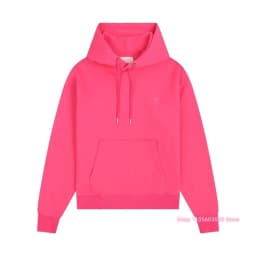 2026 Unisex Solid Hooded Sweatshirt Oversized Long Sleeve Pullover Casual Loose Hoodies Street Fashion Daily Wear Tops For Men Women