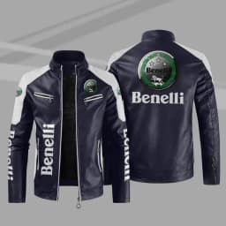 Benelli motorcycle PU Leather Jacket Patchwork Biker Jackets Casual Zipper Coat Male Motorcycle Jacket Outwear Coat W653D