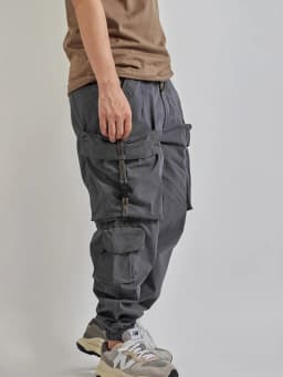 Summer New Japanese Retro Military Outdoor Quick Drying Cargo Pants Men's Washed Multi-pocket Loose Casual Ankle-tied Trousers