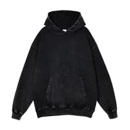DIY Custom LOGO Cotton Washed Hoodie Zipper Sweatshirt Pants Tracksuit Men Women Retro Loose Distressed HipHop Oversized Big