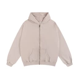 DIY Custom LOGO Cotton Washed Hoodie Zipper Sweatshirt Pants Tracksuit Men Women Retro Loose Distressed HipHop Oversized Big