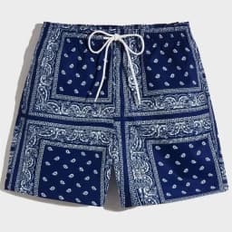 Trend Bandana Graphic Beach Short for Men Summer Fashion 3D Printed Swim Trunks Loose Casual Streetwear Hawaiian Short Pants