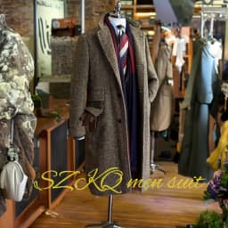 2024 New Men's Long Blazer Herringbone Wool Jacket Winter Warm Clothes Business Work Clothes XS-5XL