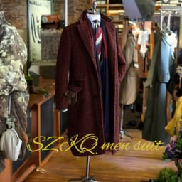 2024 New Men's Long Blazer Herringbone Wool Jacket Winter Warm Clothes Business Work Clothes XS-5XL