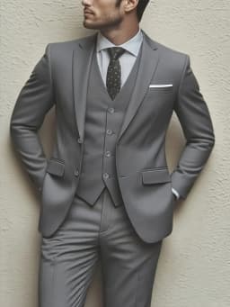 Men's 3pcs Suit Set, Jacket + Vest + Pants, Fashionable High-Quality, Suitable for Weddings, Parties and Formal Occasions