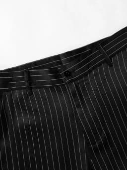 2-Piece Men's Light Business Style Single-Breasted Striped Suit Set Non Stretch Blazer And Pants Ensemble For Formal Occasio