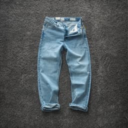2026 Spring New American Retro Heavyweight High-end Comfort Jeans Men's Fashion 88% Cotton Washed Old Straight Casual Pants