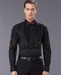 2026 DR DARO UOMO Mens Shirts White Tuxedo Shirt Party Wedding Shirt 883-White