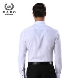 2026 DR DARO UOMO Mens Shirts White Tuxedo Shirt Party Wedding Shirt 883-White