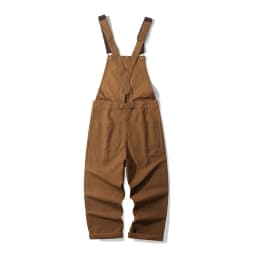 Outdoor Canvas Lumberjack Pants / Workwear Overalls - American Vintage Men's Railroad Stripe Jumpsuit (Amekaji Style) OKONKWO
