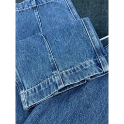 Heavyweight cotton jeans men's loose straight slightly tapered retro autumn and winter trousers