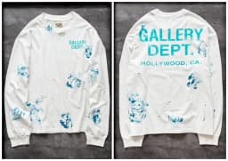 High Quality Designer GALLERY DEPT Long sleeved T-shirt 100% cotton men's and women's Vintage Printed High Street Trendy Fashion Hip Hop T-shirt