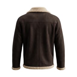 Men’s Winter Thickened Jacket Faux Suede Fleece-Lined Zip-Up Coat Thickened Yet Lightweight Belted Jacket Outdoor Hiking Hunting