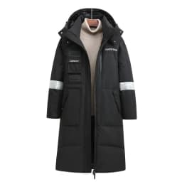 New Winter Men Hooded Long Puffer Jackets Couple Duck Down Coats Quality Male Over The Knee Winter Jackets Thicker Warm Coats