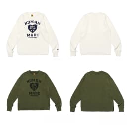 Human Made Heart Wing Sweatshirt Loose Crewneck Unisex Streetwear