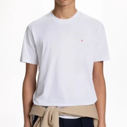 CH Embroidered Solid Color Short Sleeve T Shirt Men Crew Neck Regular Fit Classic Timeless Premium Fabric Casual Daily Tops