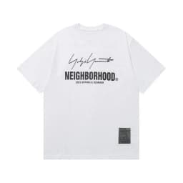 NEIGHBORHOOD NBHD Printed Crew Neck Short‑Sleeve T‑Shirt Loose Casual Versatile Unisex Basic Daily Tops for Men Women