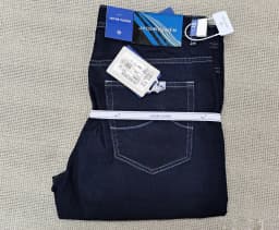BLSK CPRTI Jeans Thin Cotton Men 2026 Spring Summer new straight breathable comfort pocket embroidery Big size 30-40 Long Pants