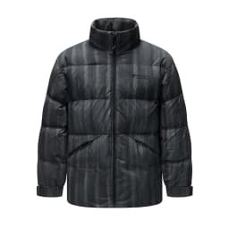Semir Down Jacket Men Textured Loose Fit Stand Collar Fashion Embroidered Coat 2025 New Winter Outerwear