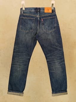 Autumn Red Selvedge 16oz 100% Cotton Non-Stretch Mid-High Waist Straight Leg Men's Denim Jeans American Vintage Washed Pants 5KM