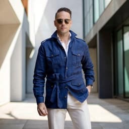 Single Breasted Linen Safari Suits for Men with Belt Two Pieces Outdoor Casual Wedding Suit for Prom Countryside Style 2026