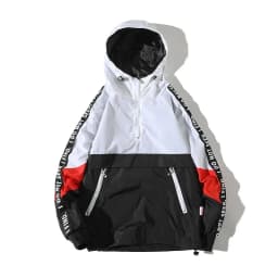 HKSH Spring Autumn New Men's Tide Punk Patchwork Hoodie Fashion Color Contrast Hooded Pullover Oversized Women Jacket Top HK3519
