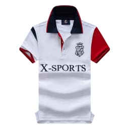 TS New Arrivals Men's Polo Shirts Short Sleeve USA Royal Luxury Embroider Number 3 Collar Tee Shirts Male Clothing US SIZE 7XL