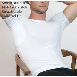WESPROJECT Micro Modal Sports Anti Sweat Proof T Shirt Slim Fit Crew Neck Black T-Shirt
