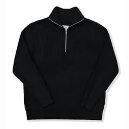 2026 Autumn Semi-zip Turtleneck Sweater Cotton Knitted Blended Jacket Loose Lazy Wind Knitted Jumper Men