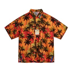 MADEN American Vintage Hawaiian Shirt Men Short Sleeve Cuban Camp Collar Tropical Floral Print Lightweight Beach Loose Vacation