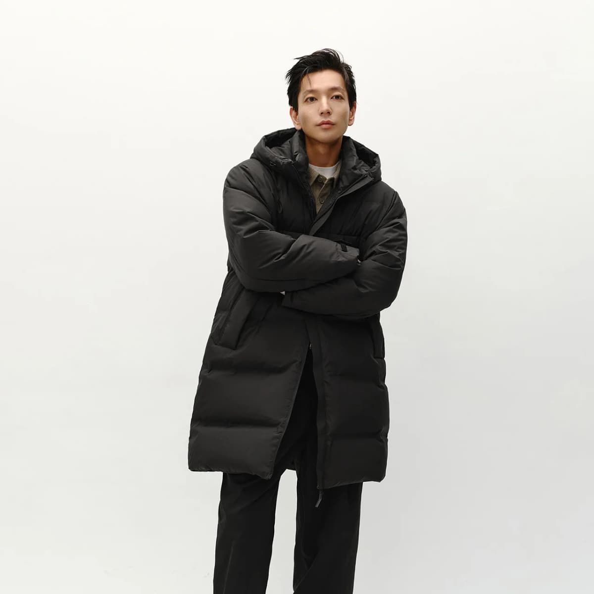 Semir Down Jacket Men Long Hooded Loose Simple Versatile 2026 Winter Man Clothes Winter Outerwear