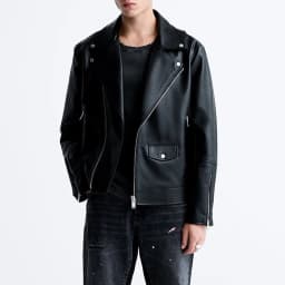 MAMELICCE Original design Rock punk style Slim fit leather coat Synthetic leather jackets Autumn and winter men's clothing tops