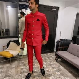 Skinny Biege Men Suit Single Breasted High Quality Stand-up Collar Business Formal Occasion Male Clothing Stylish Daily