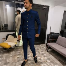 Skinny Biege Men Suit Single Breasted High Quality Stand-up Collar Business Formal Occasion Male Clothing Stylish Daily