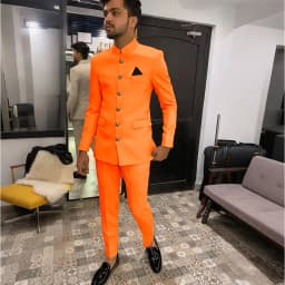 Skinny Biege Men Suit Single Breasted High Quality Stand-up Collar Business Formal Occasion Male Clothing Stylish Daily