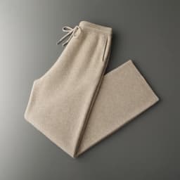 Classy Man 100% Merino Wool Sweater & Trousers Set Autumn Winter Thick Warm Zipper Cardigan Jacket Wide Leg Pants Two Pieces Set